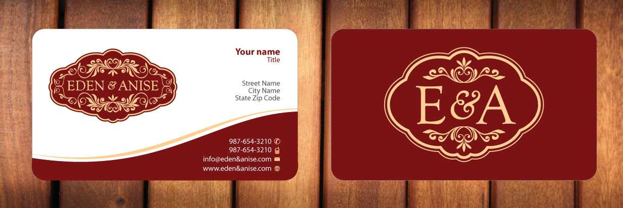 Business Card Design by Sbss for eden & anise pty ltd | Design #1094334