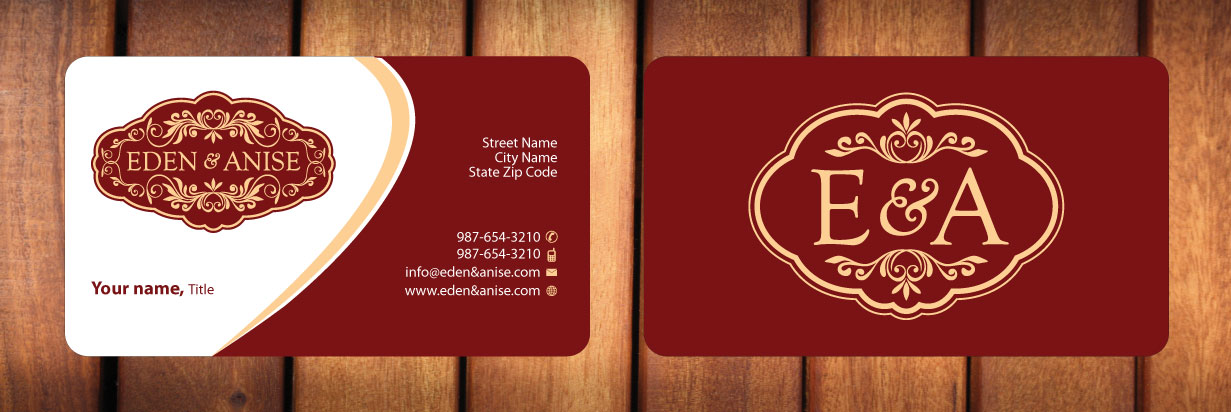 Business Card Design by Sbss for eden & anise pty ltd | Design #1094335