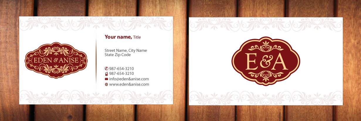 Business Card Design by Sbss for eden & anise pty ltd | Design #1094337