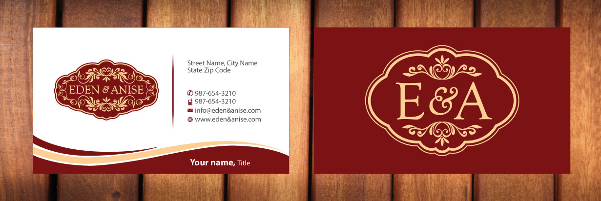 Business Card Design by Sbss for eden & anise pty ltd | Design #1094340