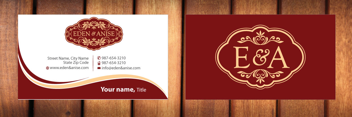 Business Card Design by Sbss for eden & anise pty ltd | Design #1094343