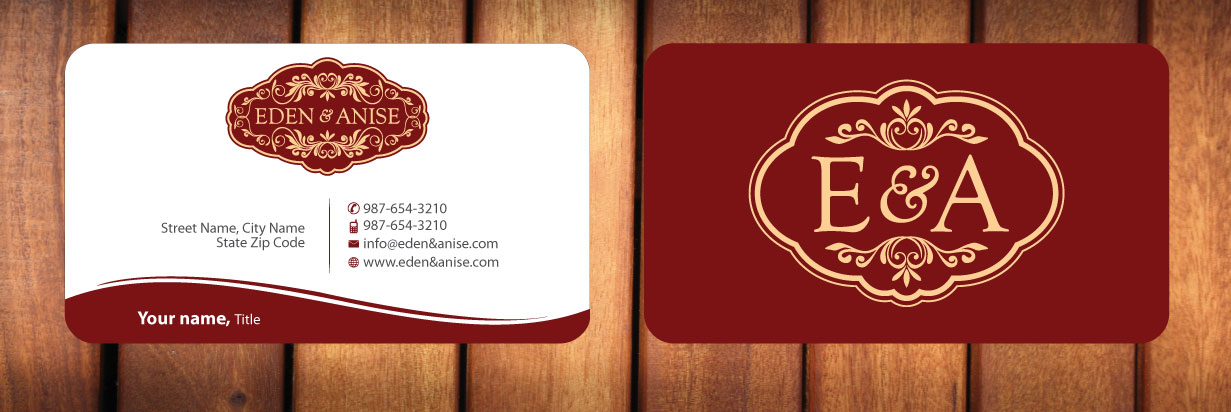Business Card Design by Sbss for eden & anise pty ltd | Design #1094344