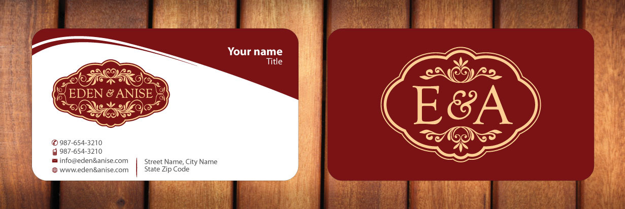 Business Card Design by Sbss for eden & anise pty ltd | Design #1094345