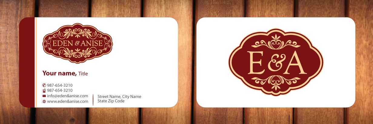 Business Card Design by Sbss for eden & anise pty ltd | Design #1094348
