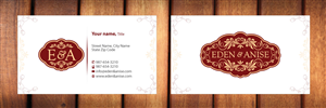 Business Card Design by Sbss for eden & anise pty ltd | Design: #1094350