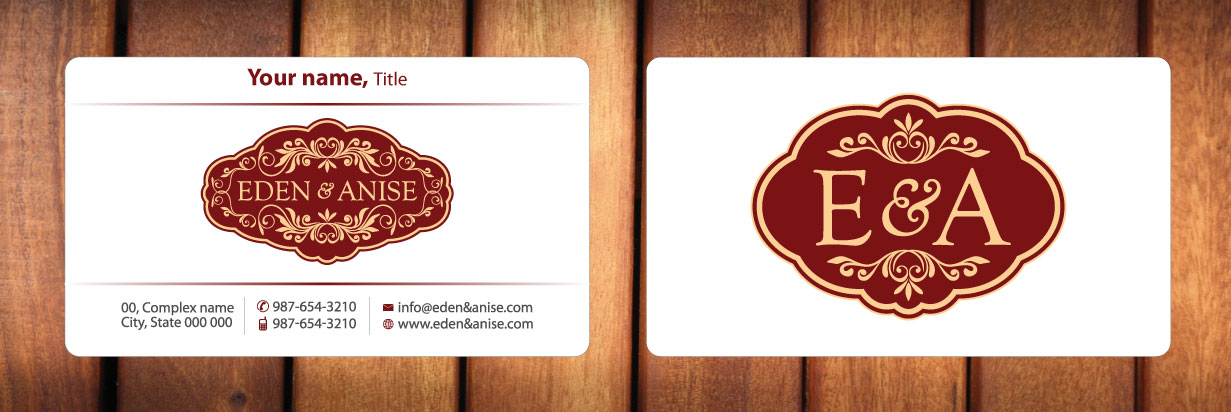 Business Card Design by Sbss for eden & anise pty ltd | Design #1094354