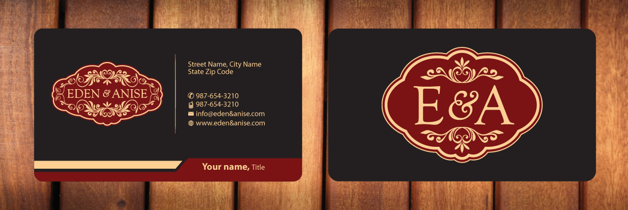 Business Card Design by Sbss for eden & anise pty ltd | Design #1094357