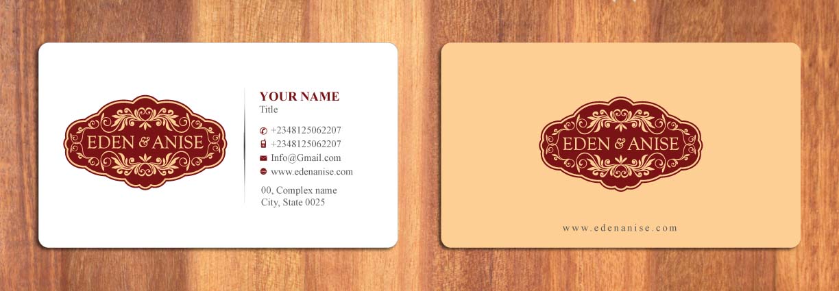 Diseño de Tarjeta de Presentación por Sbss para eden & anise pty ltd | Diseño #1094360