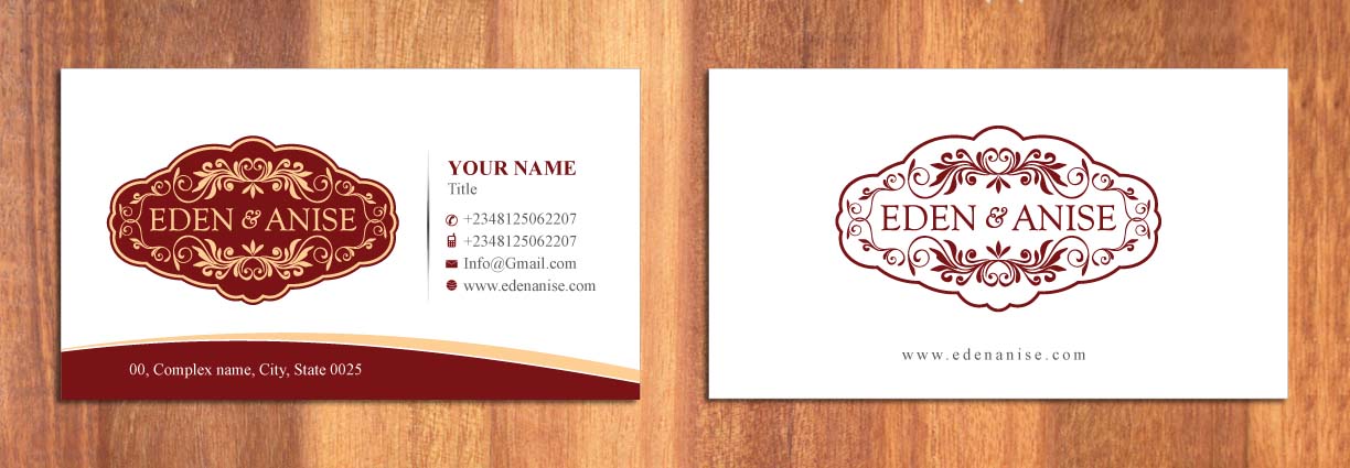 Business Card Design by Sbss for eden & anise pty ltd | Design #1094362