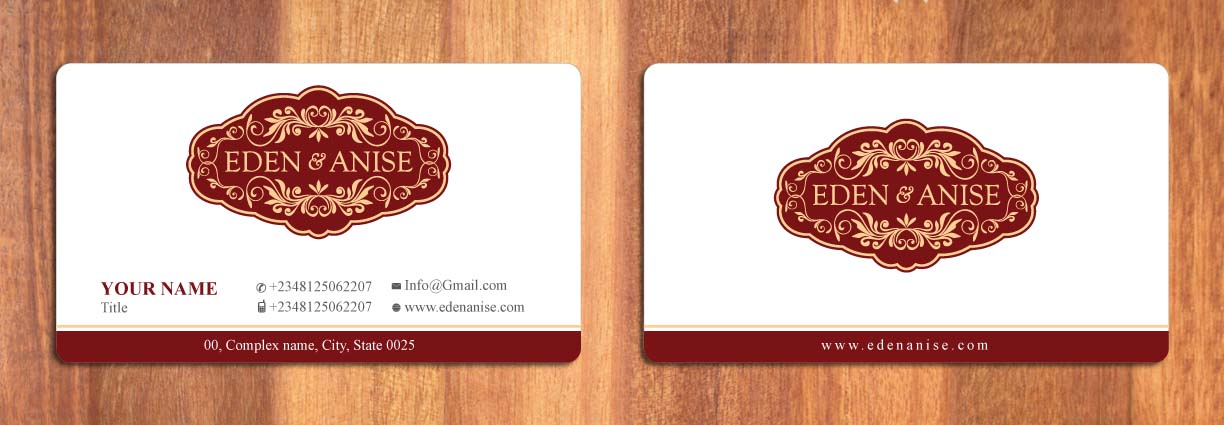 Business Card Design by Sbss for eden & anise pty ltd | Design #1094363