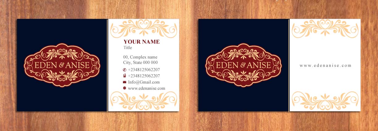 Business Card Design by Sbss for eden & anise pty ltd | Design #1094372