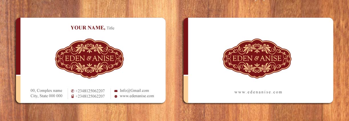 Business Card Design by Sbss for eden & anise pty ltd | Design #1094375