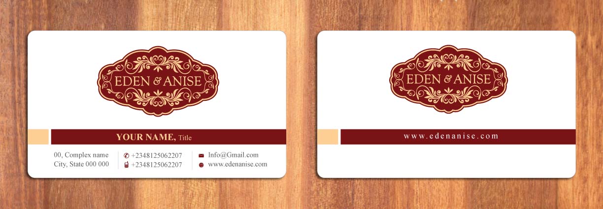 Business Card Design by Sbss for eden & anise pty ltd | Design #1094377