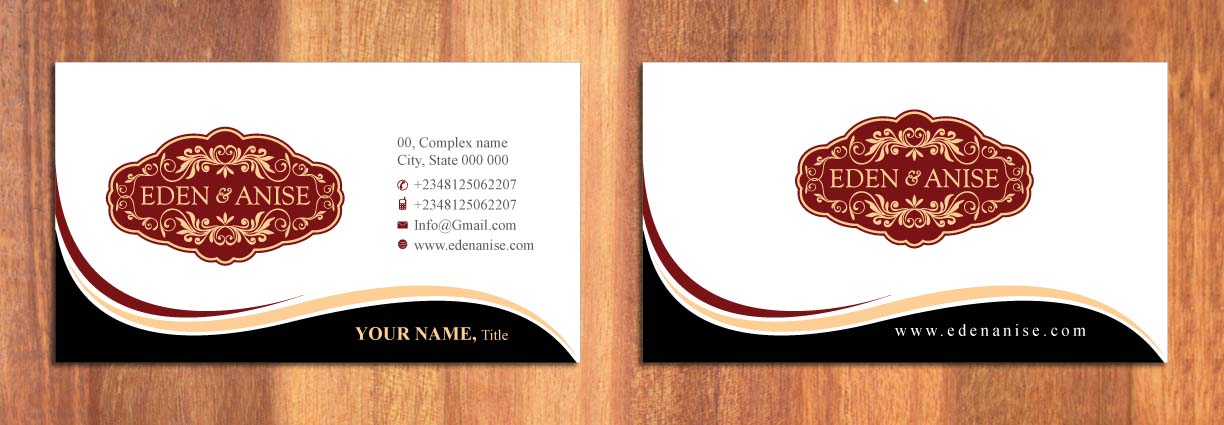 Business Card Design by Sbss for eden & anise pty ltd | Design #1094380