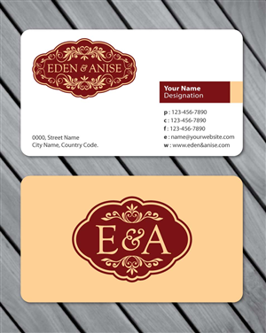 Business Card Design by Sbss for eden & anise pty ltd | Design: #1094661