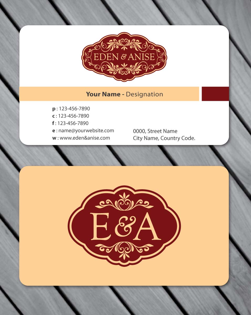 Business Card Design by Sbss for eden & anise pty ltd | Design #1094664