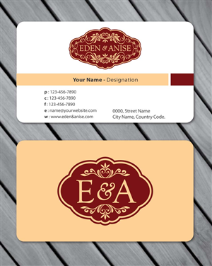 Business Card Design by Sbss for eden & anise pty ltd | Design: #1094664