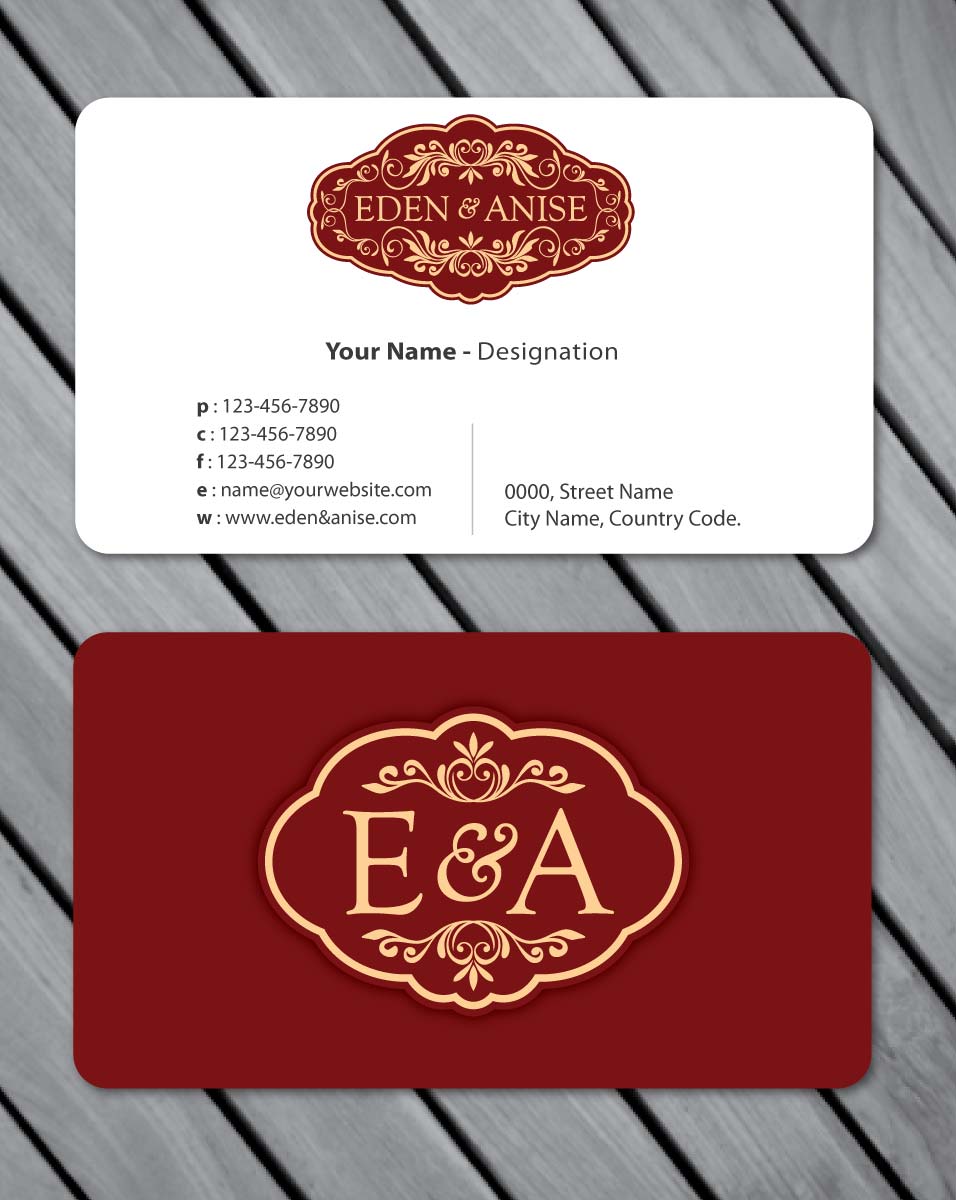 Business Card Design by Sbss for eden & anise pty ltd | Design #1094666