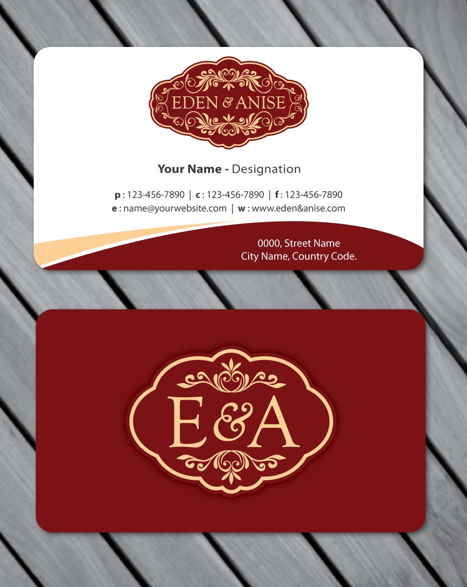 Business Card Design by Sbss for eden & anise pty ltd | Design #1094667