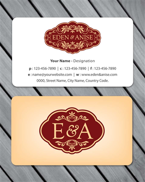 Business Card Design by Sbss for eden & anise pty ltd | Design: #1094670