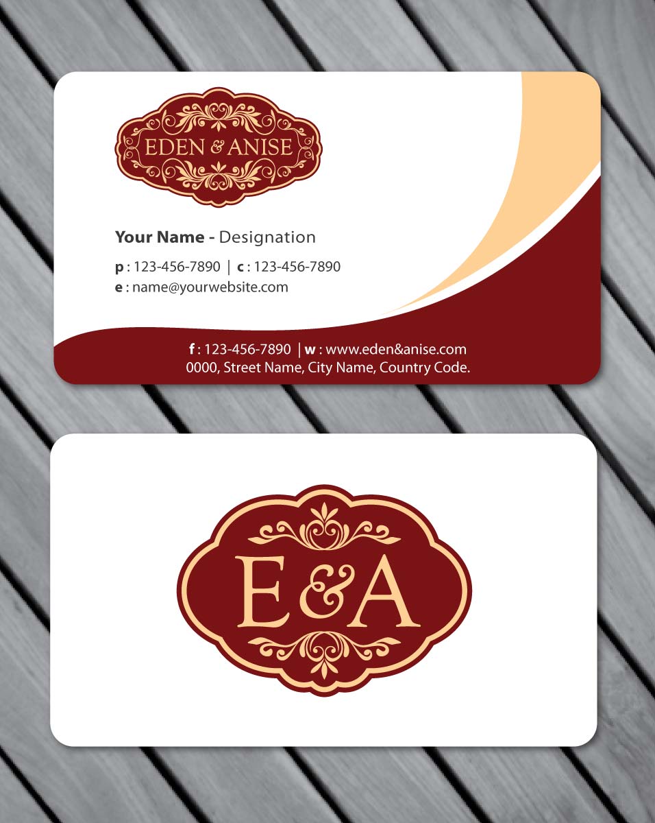 Business Card Design by Sbss for eden & anise pty ltd | Design #1094671