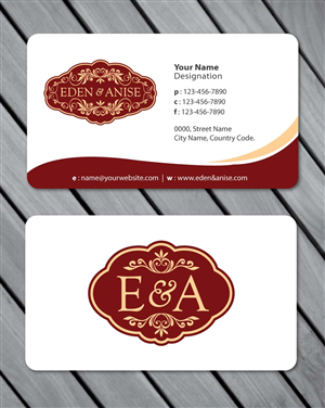 Business Card Design by Sbss for eden & anise pty ltd | Design: #1094672