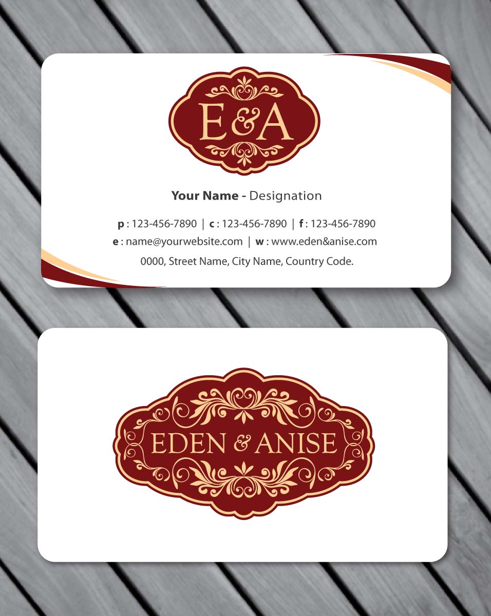 Business Card Design by Sbss for eden & anise pty ltd | Design #1094673