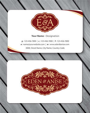 Business Card Design by Sbss for eden & anise pty ltd | Design: #1094673