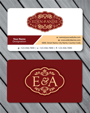 Business Card Design by Sbss for eden & anise pty ltd | Design: #1094674