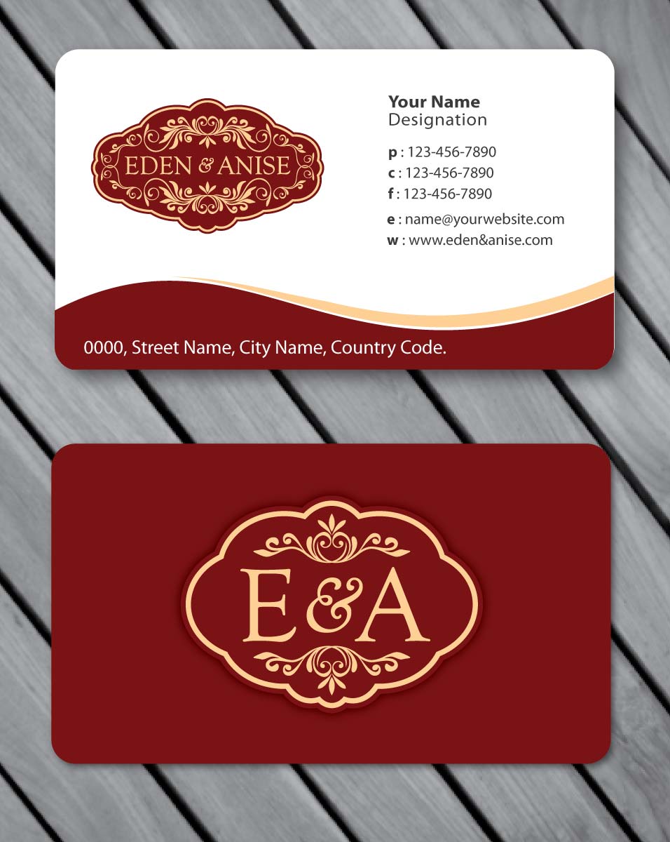 Diseño de Tarjeta de Presentación por Sbss para eden & anise pty ltd | Diseño #1094676