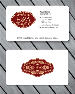 Business Card Design by Sbss for eden & anise pty ltd | Design: #1094677