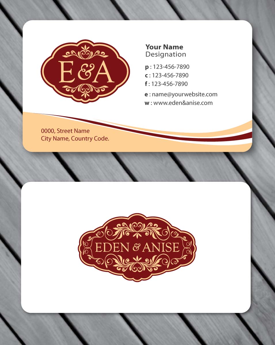 Business Card Design by Sbss for eden & anise pty ltd | Design #1094678
