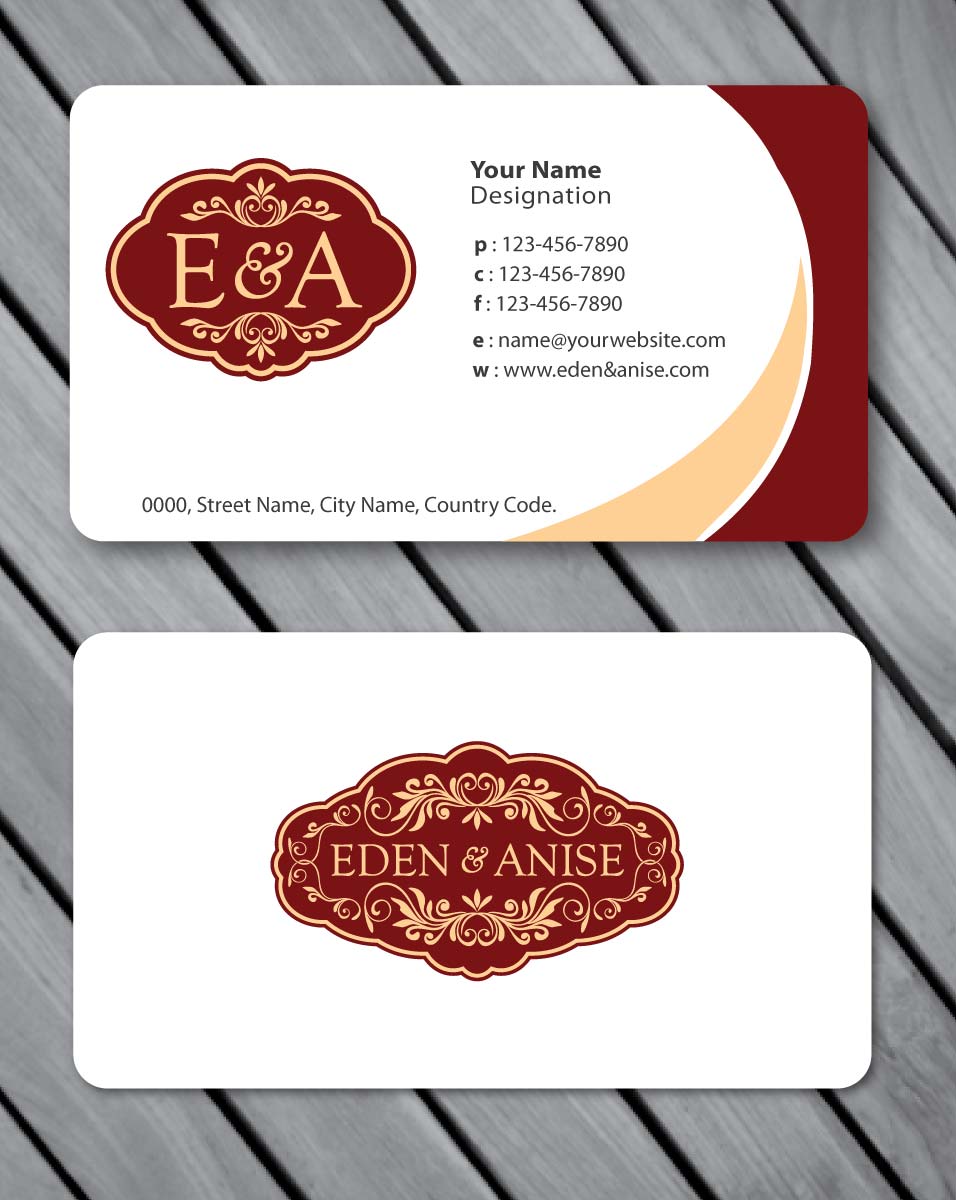 Business Card Design by Sbss for eden & anise pty ltd | Design #1094680
