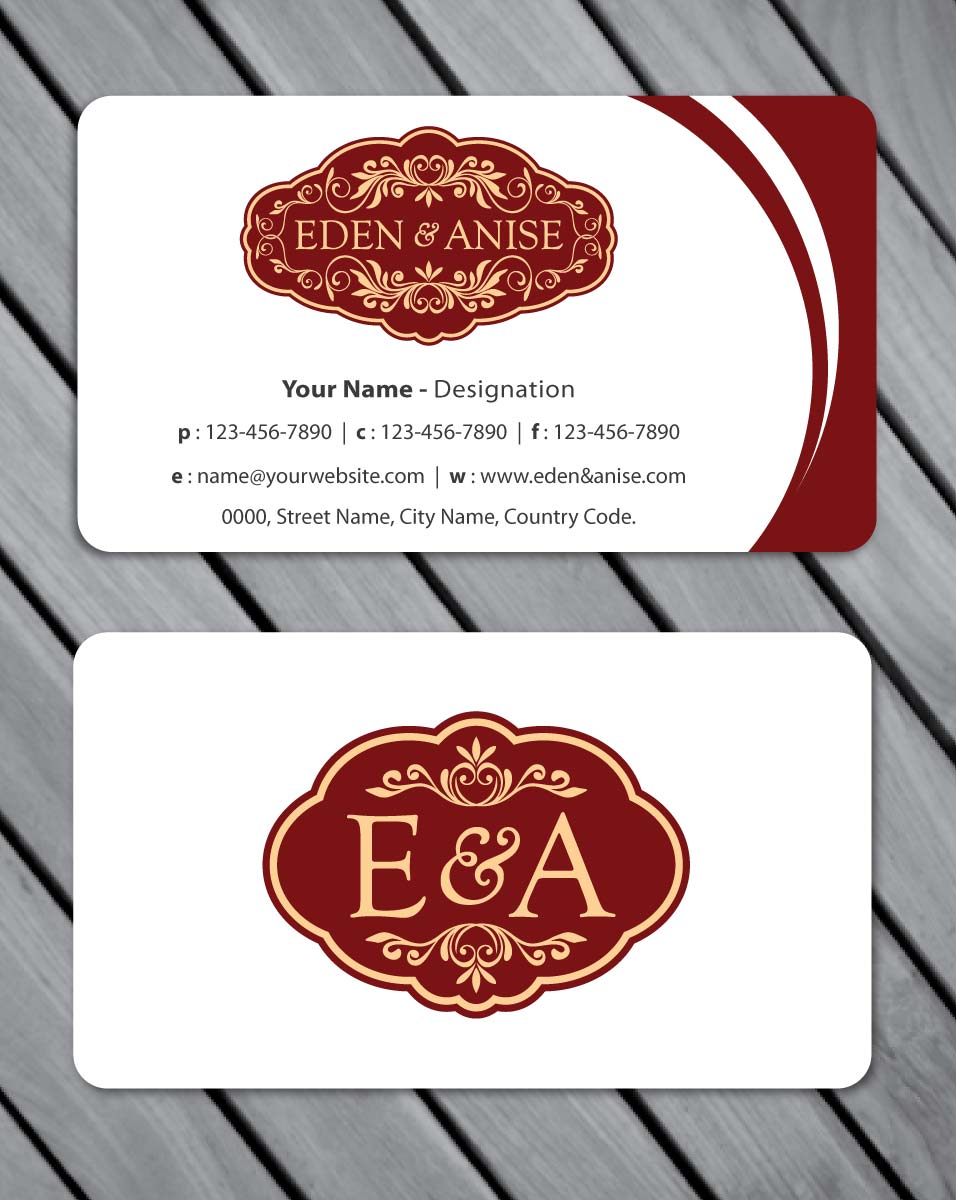 Business Card Design by Sbss for eden & anise pty ltd | Design #1094683