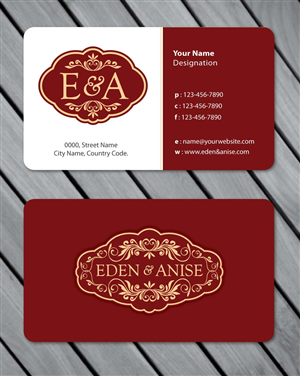 Business Card Design by Sbss for eden & anise pty ltd | Design: #1094684