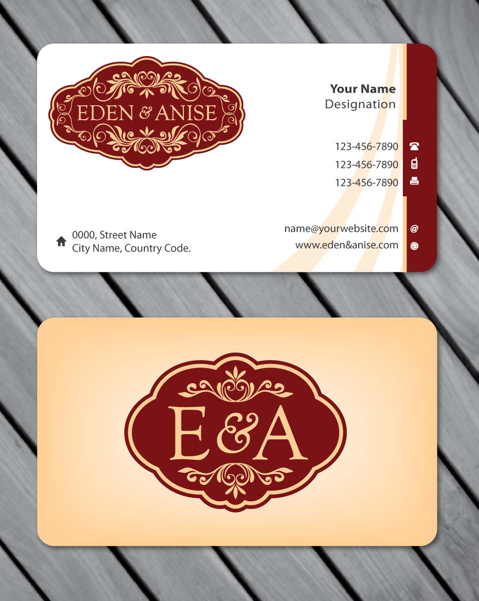 Business Card Design by Sbss for eden & anise pty ltd | Design #1094687