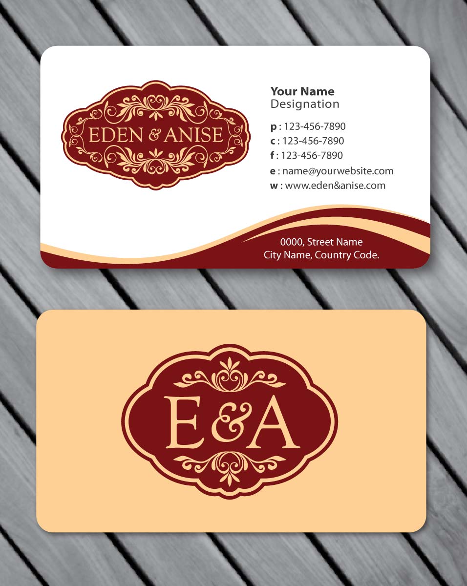 Business Card Design by Sbss for eden & anise pty ltd | Design #1094689