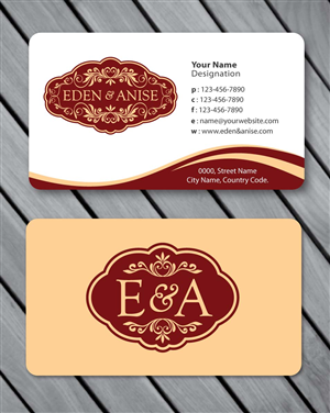 Business Card Design by Sbss for eden & anise pty ltd | Design: #1094689