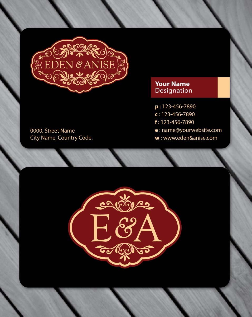 Business Card Design by Sbss for eden & anise pty ltd | Design #1094691