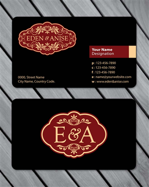 Business Card Design by Sbss for eden & anise pty ltd | Design: #1094691