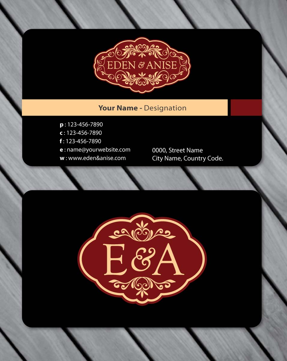 Business Card Design by Sbss for eden & anise pty ltd | Design #1094692
