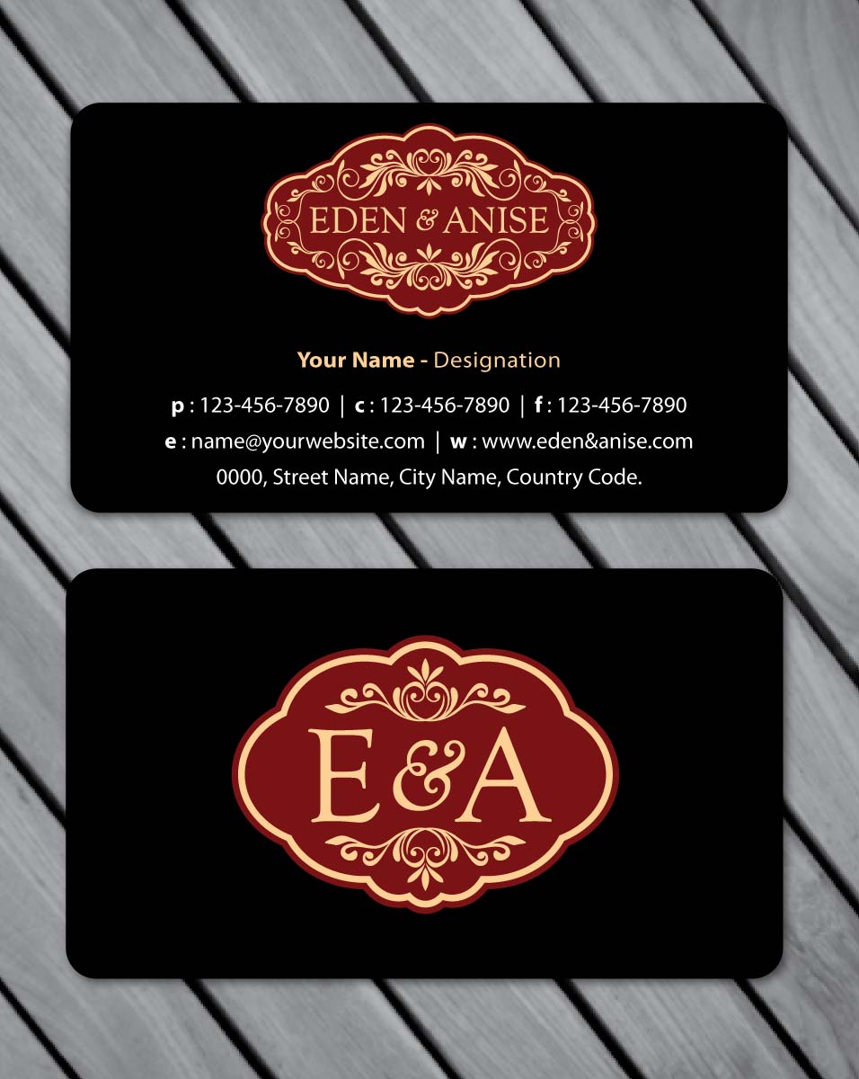 Business Card Design by Sbss for eden & anise pty ltd | Design #1094697