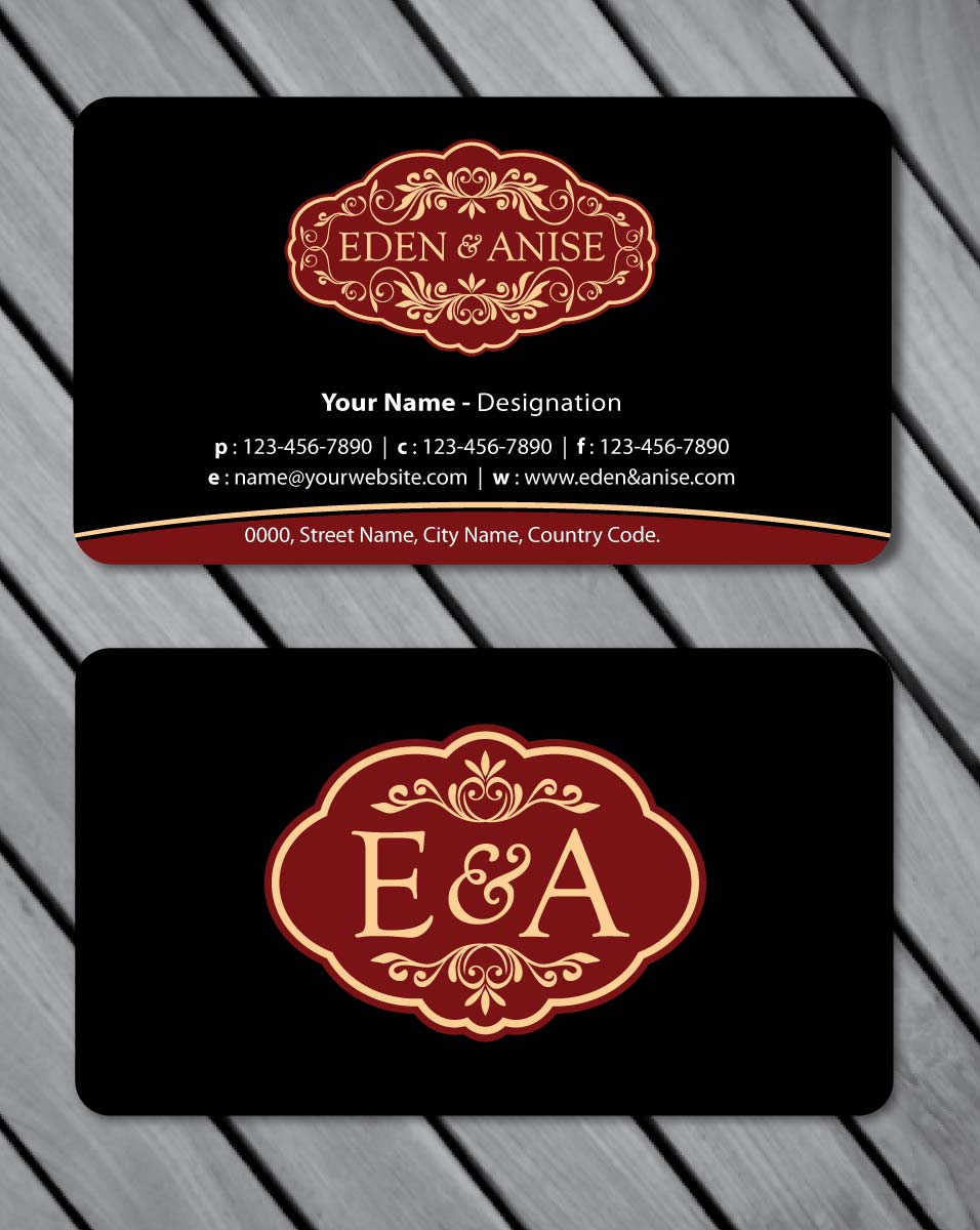 Business Card Design by Sbss for eden & anise pty ltd | Design #1094699