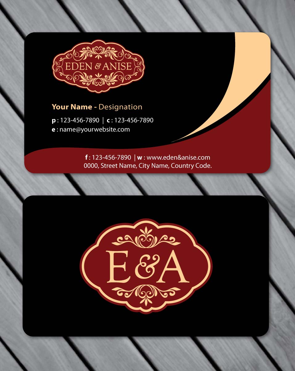 Business Card Design by Sbss for eden & anise pty ltd | Design #1094700