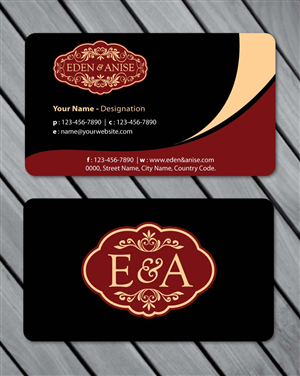 Business Card Design by Sbss for eden & anise pty ltd | Design: #1094700