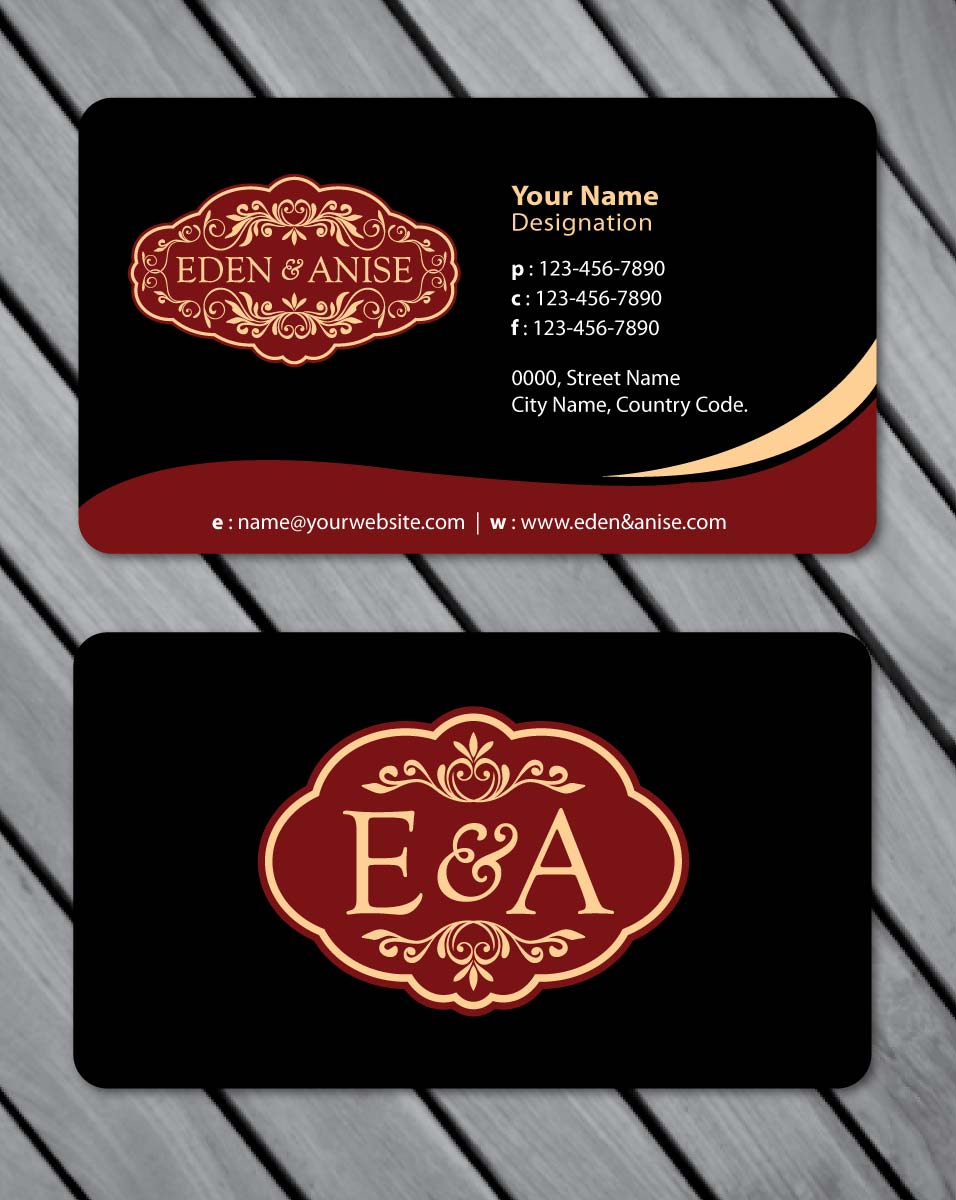 Business Card Design by Sbss for eden & anise pty ltd | Design #1094701
