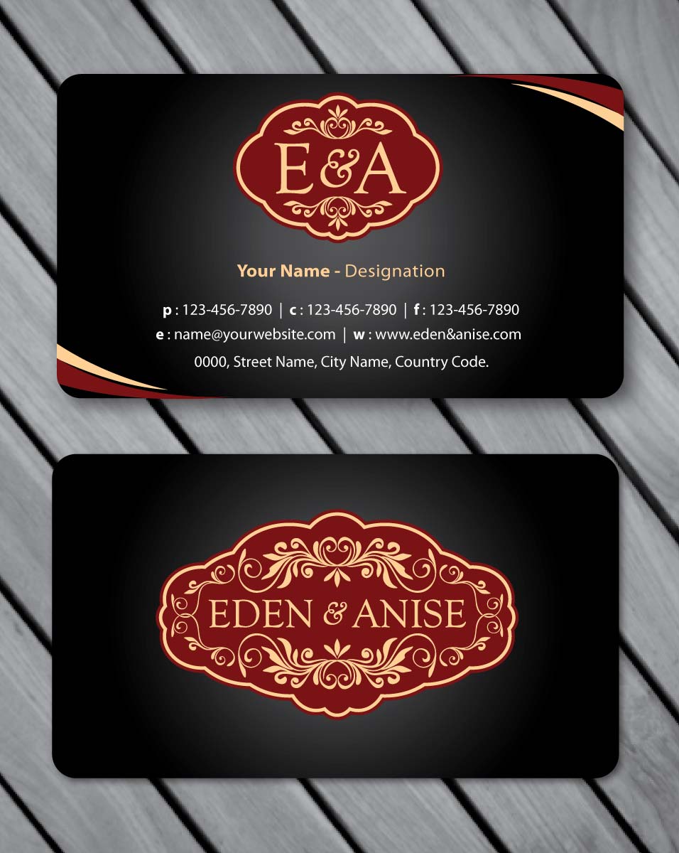 Business Card Design by Sbss for eden & anise pty ltd | Design #1094702