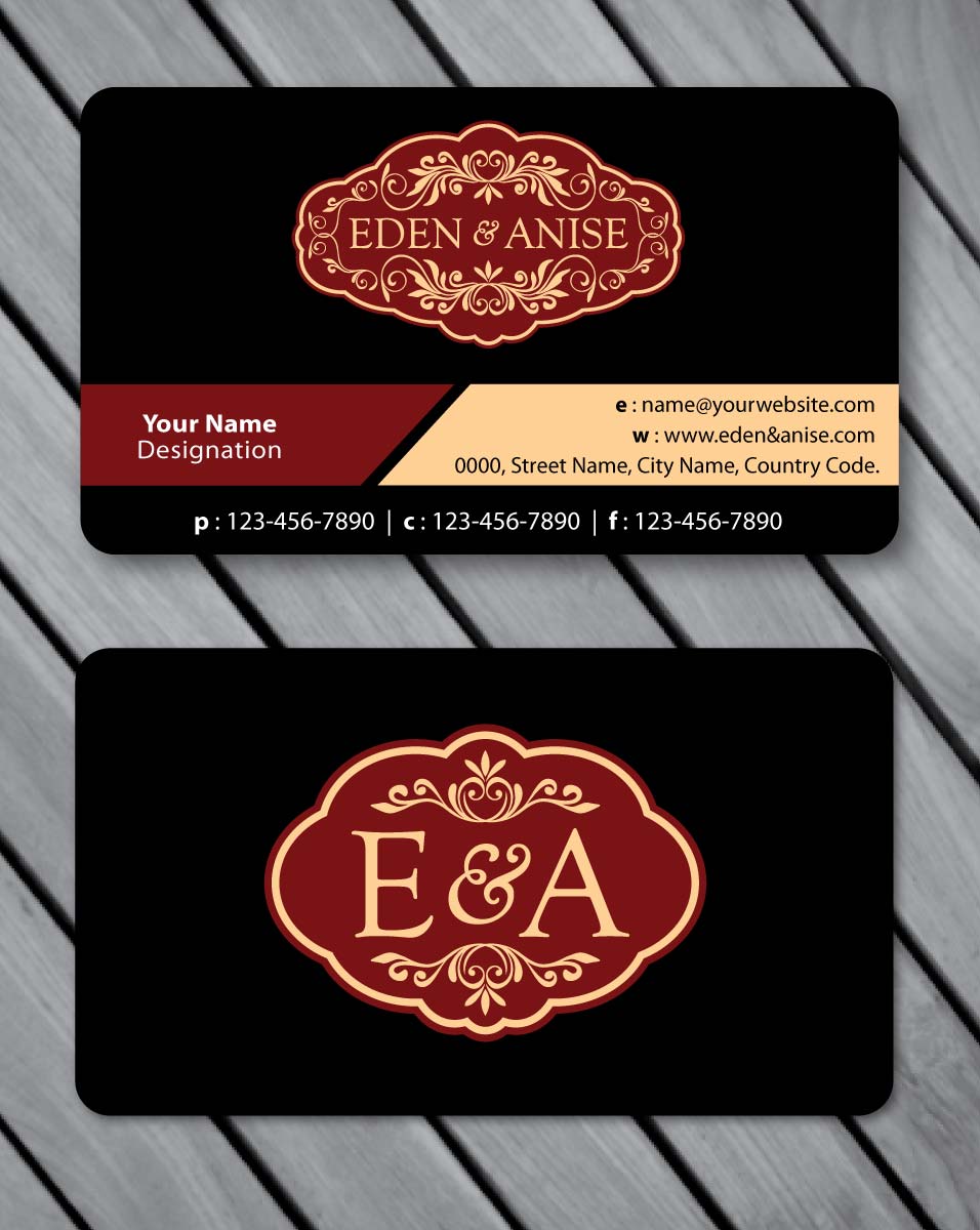 Business Card Design by Sbss for eden & anise pty ltd | Design #1094703