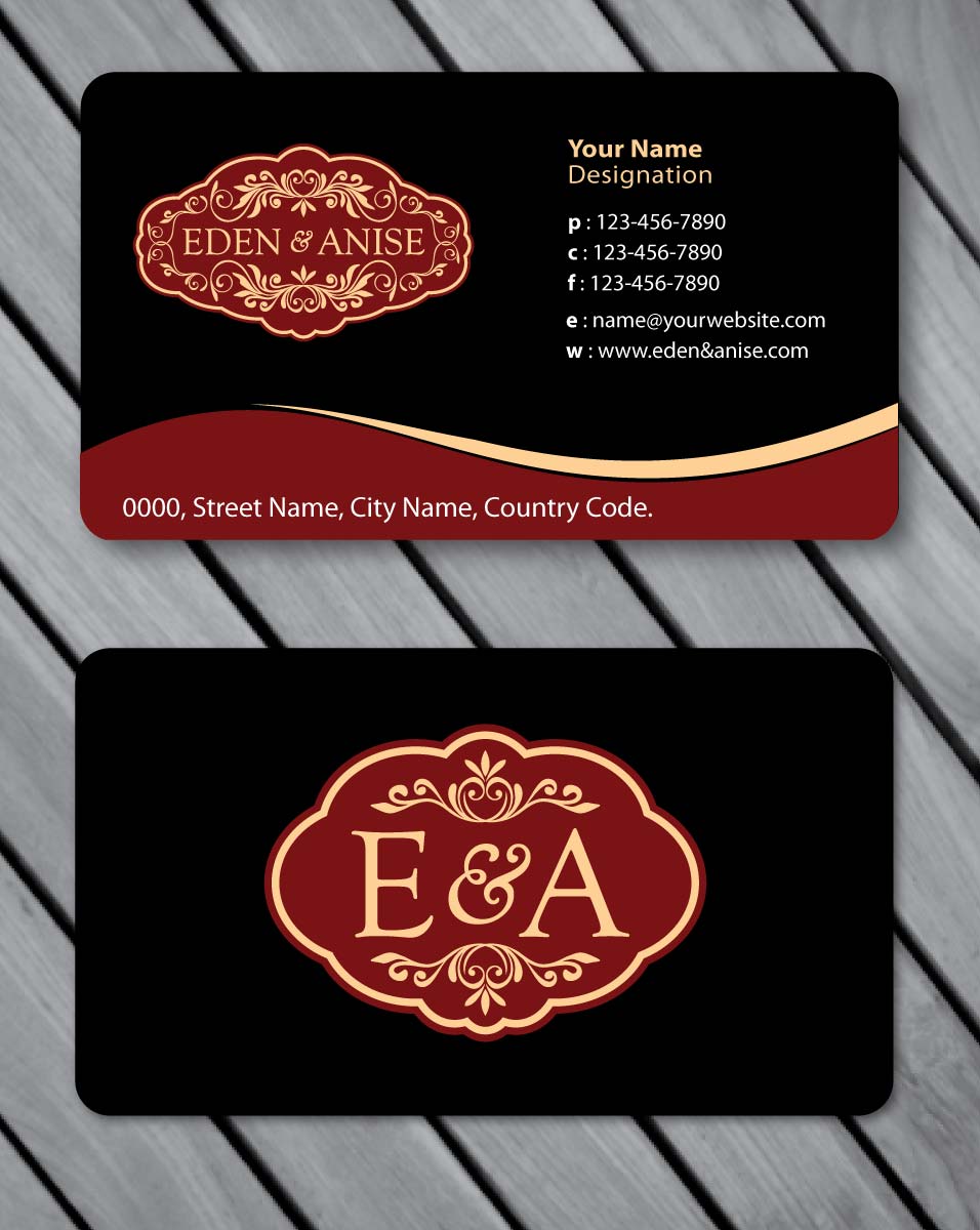 Business Card Design by Sbss for eden & anise pty ltd | Design #1094704