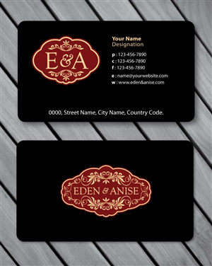 Business Card Design by Sbss for eden & anise pty ltd | Design: #1094705